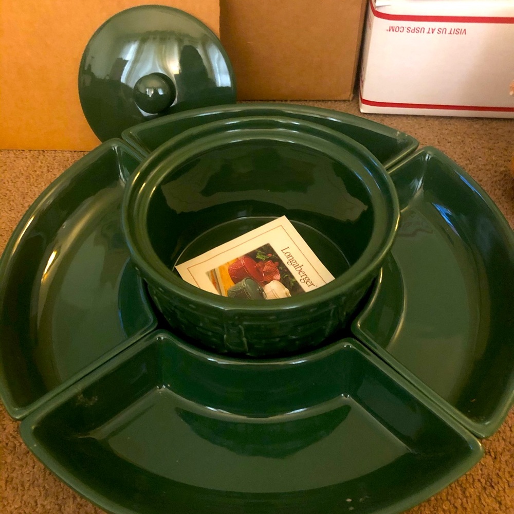 Longaberger Woven Pottery Set